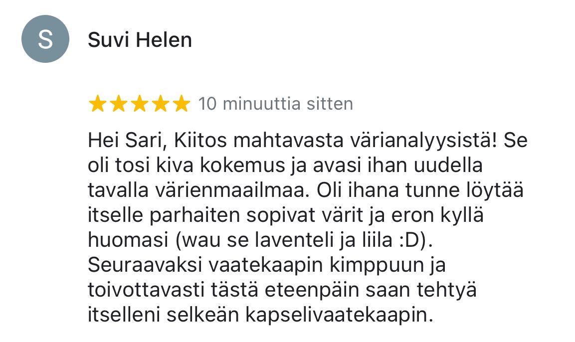 Paras Värianalyysi Helsinki