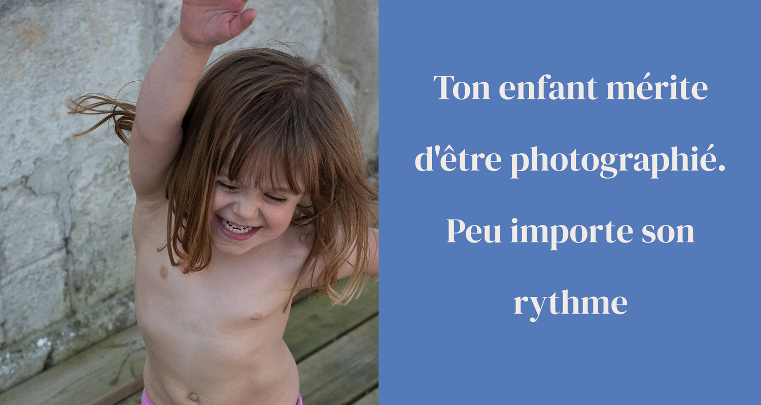 Sessions photo adaptées aux enfants avec besoins particuliers (TSA, trisomie, TDAH, handicap). Plus de temps, zéro pression la rochelle