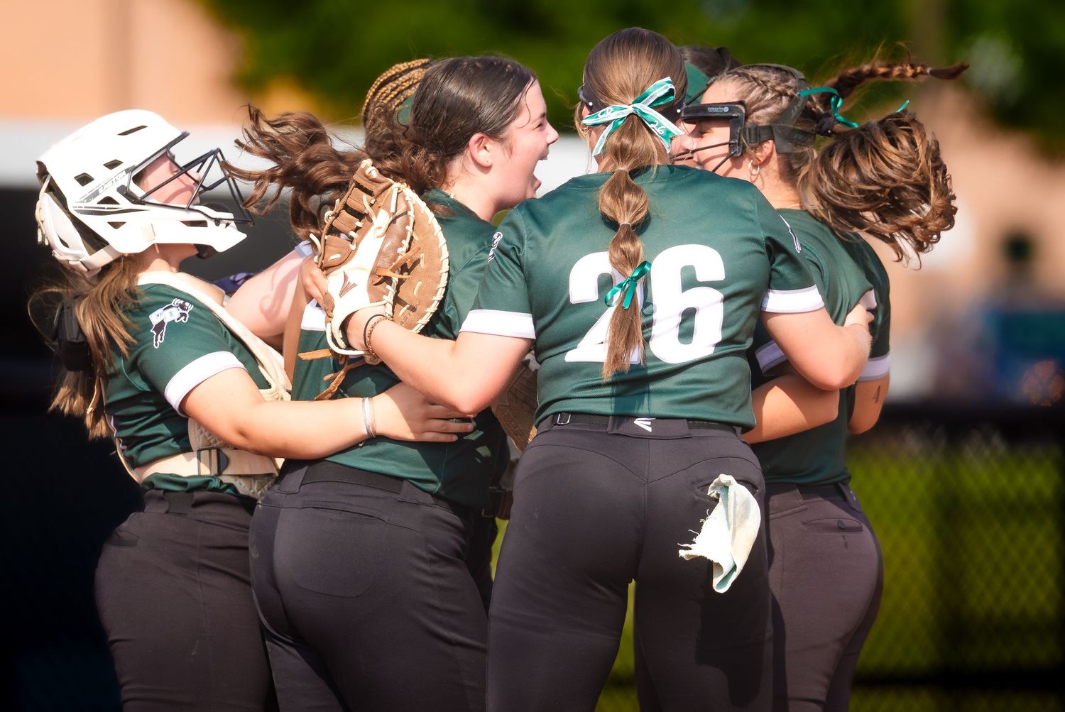 Central Dauphin Rams Softball PIAA Champions 2025 celebrates by Deanna Fox, SportsFox Photography based in Hershey, PA