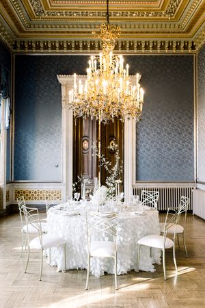 Hochzeit auf Schloss Albrechtsberg Dresden - Hochzeitsdekoration - Hochzeitsfotograf Dresden
