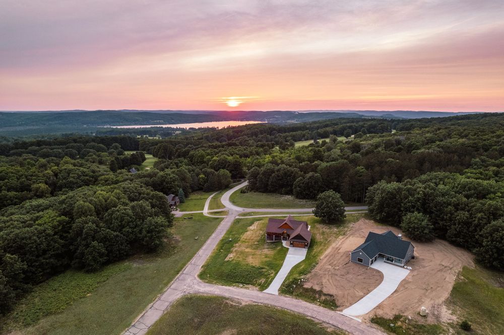 Drone photography in Boyne Falls Michigan by Karie Anne Photography