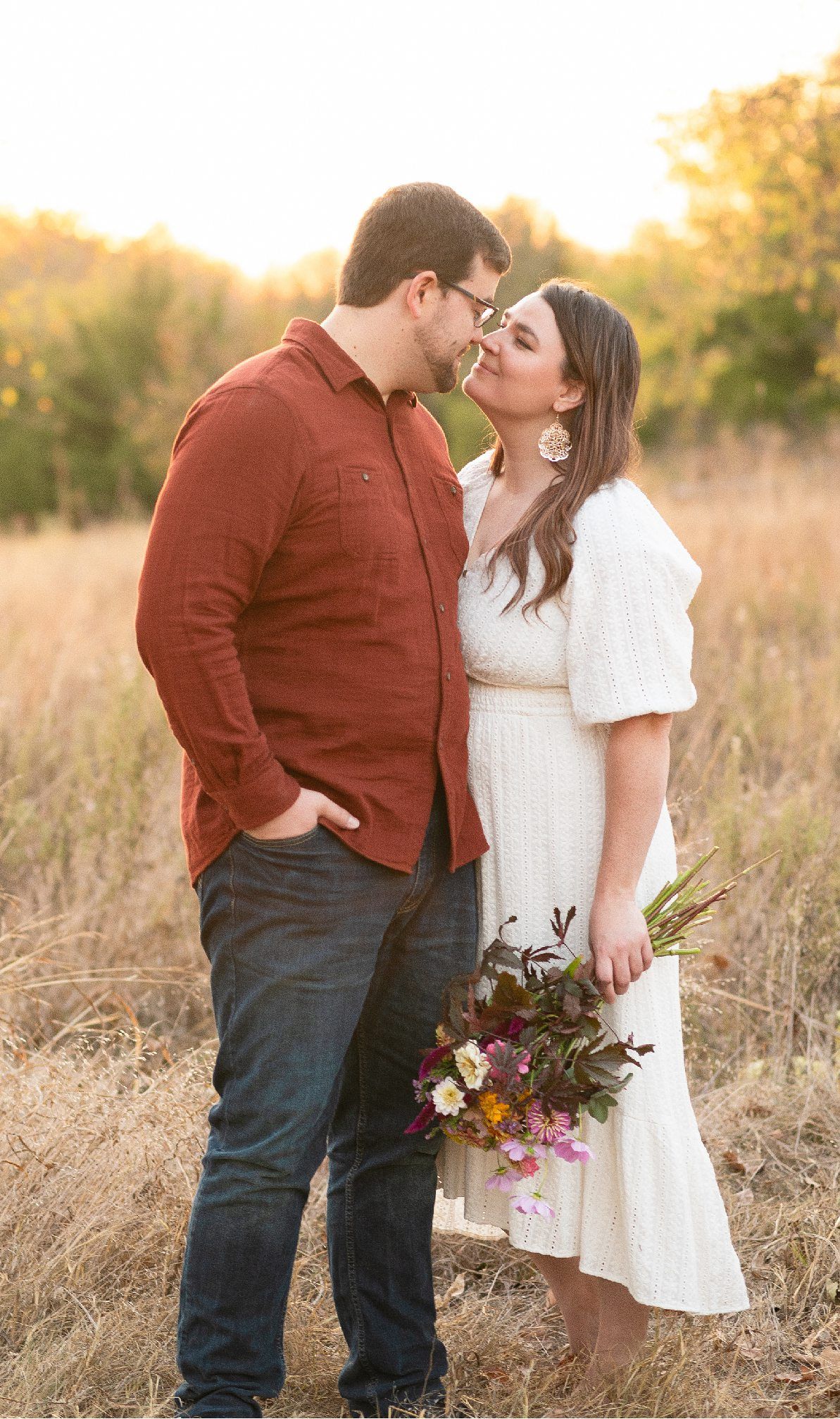 Family of Three Fall Portrait Session in Field by Bartlesville Family Photographer Kristi Bray