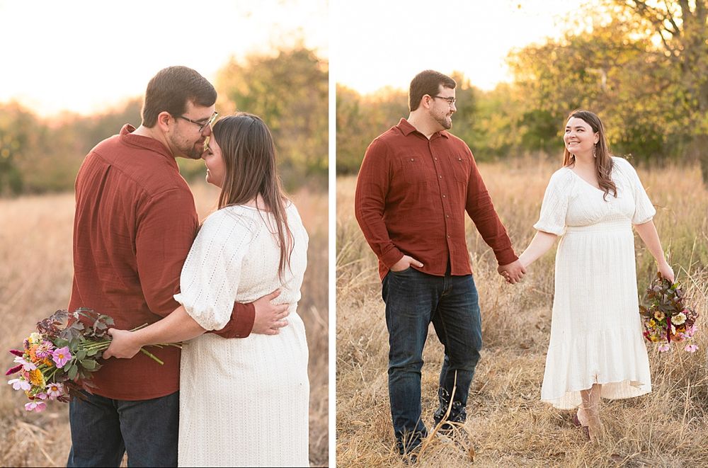 Family of Three Fall Portrait Session in Field by Bartlesville Family Photographer Kristi Bray