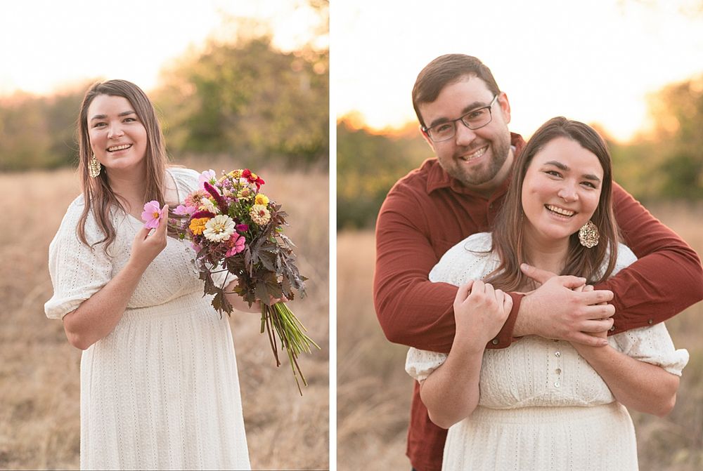 Family of Three Fall Portrait Session in Field by Bartlesville Family Photographer Kristi Bray