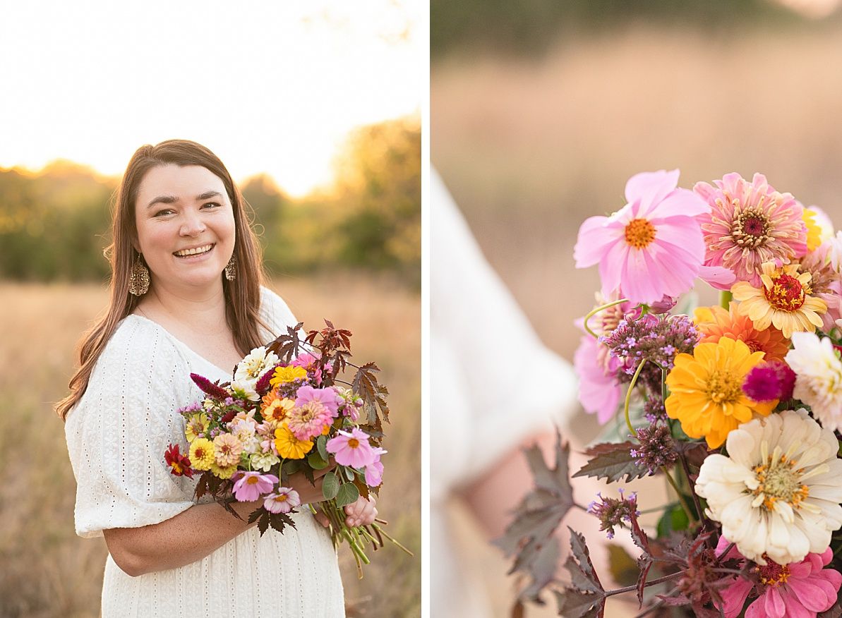 Family of Three Fall Portrait Session in Field by Bartlesville Family Photographer Kristi Bray
