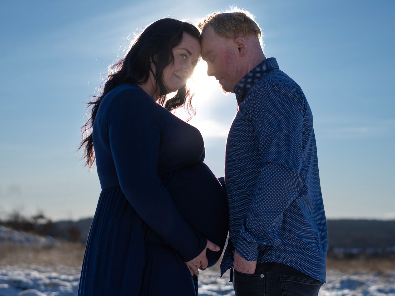 Gravidfotografering vinter