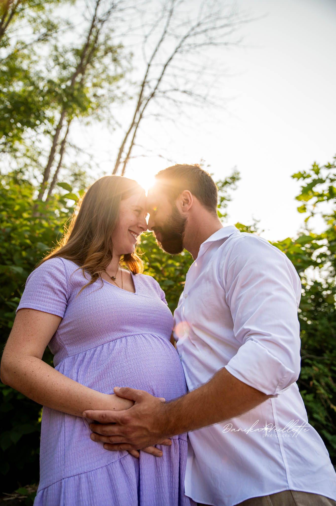 Couple, maternité, grossesse, sunset, golden hour,