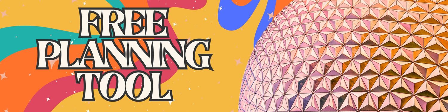 Decorative banner with 'FREE PLANNING TOOL' text and colorful wave patterns.