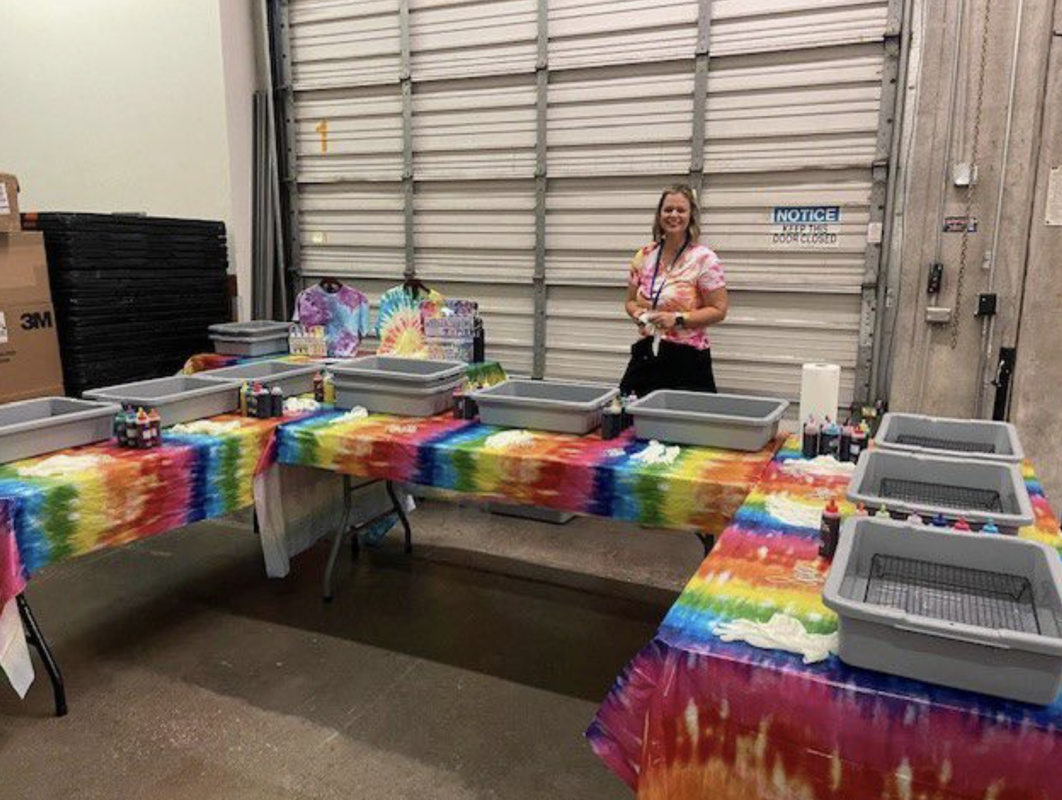 Micheal's Makebreak craft party setup in Littleton, CO