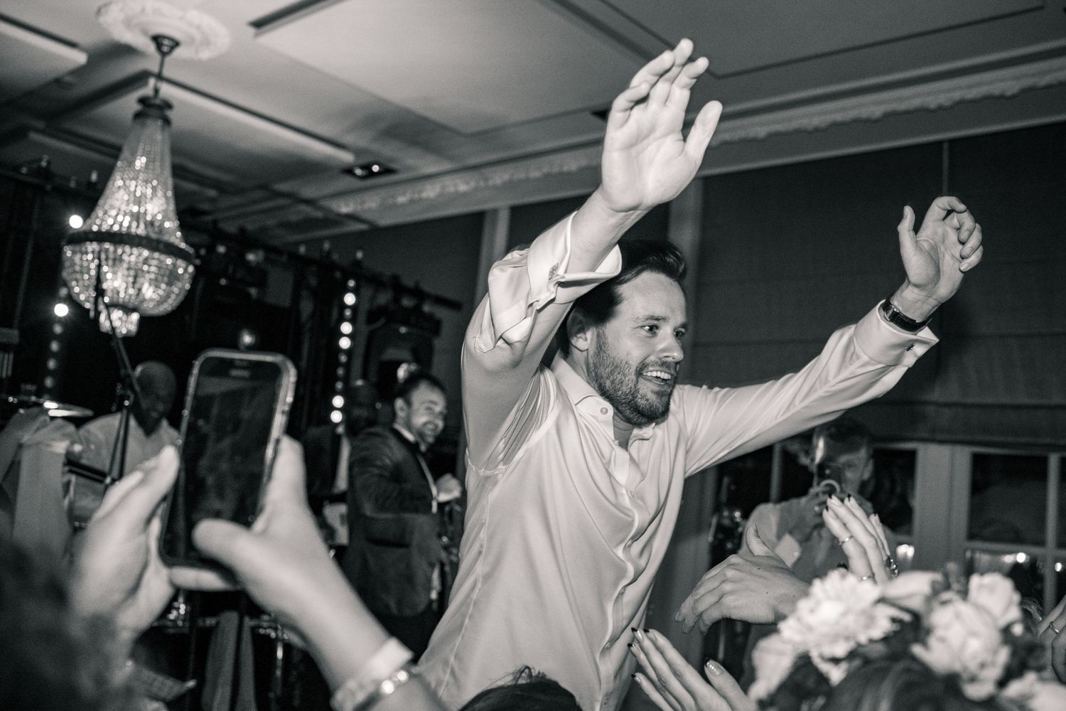 BLACK TIE WEDDING - LONDON WEDDING PHOTOGRAPHY - WEDDING DANCEFLOOR
