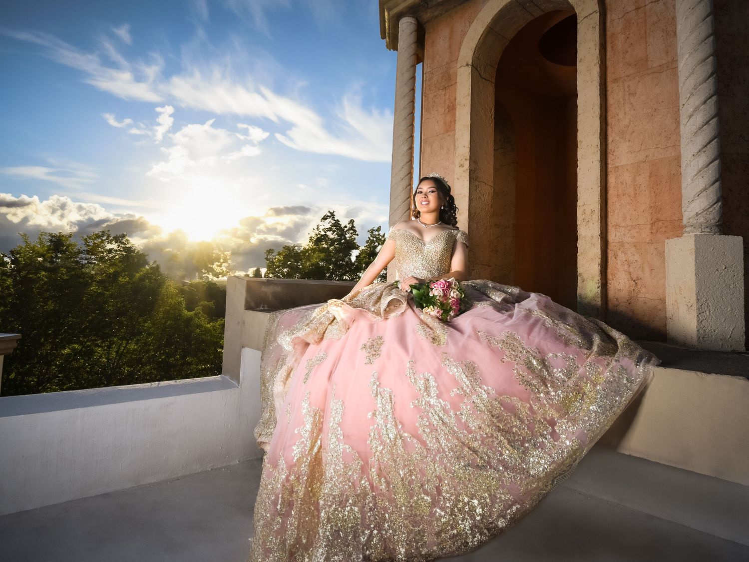 Quinceañera venue in Dallas Texas ideal for formal receptions, featuring elegant design and spacious dance floor