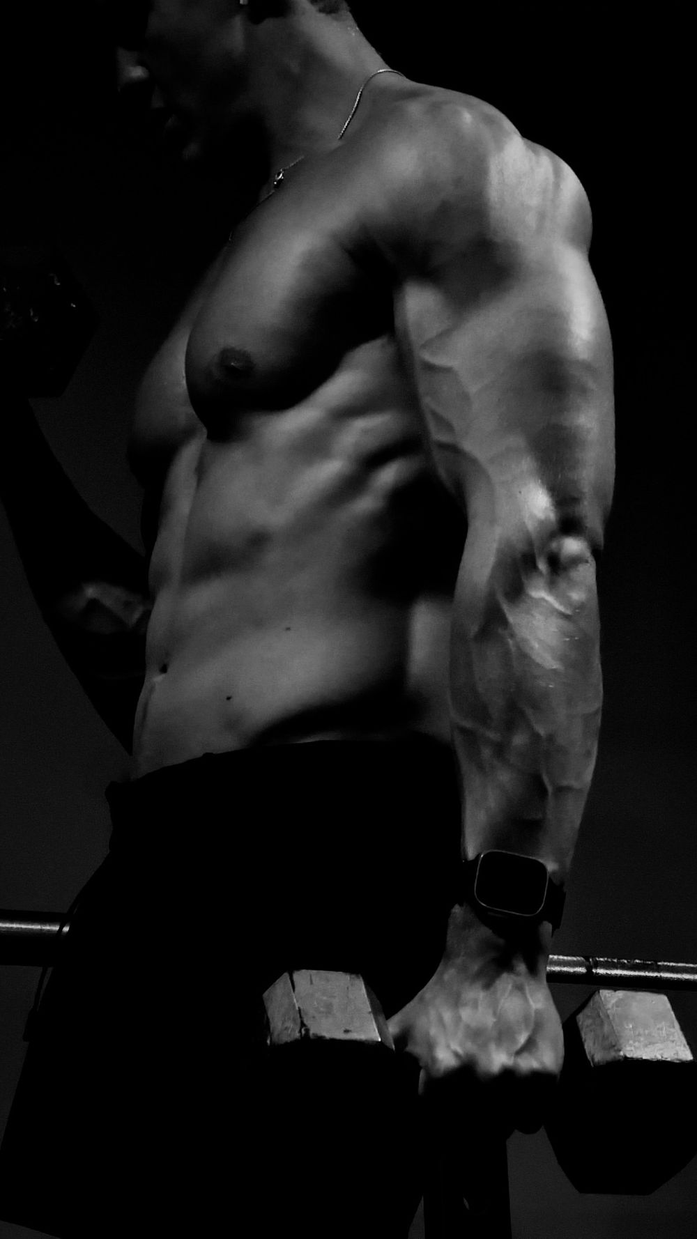 Levi Johnson lifting and showing results from proper fueling, nutrition and fitness routines