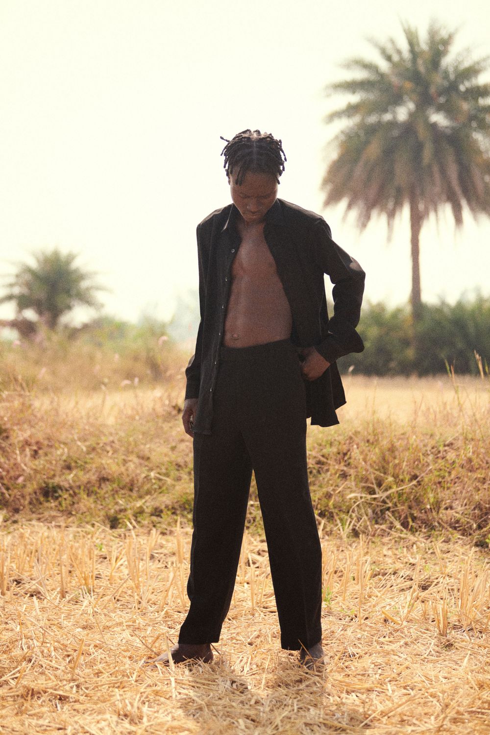 african model posing