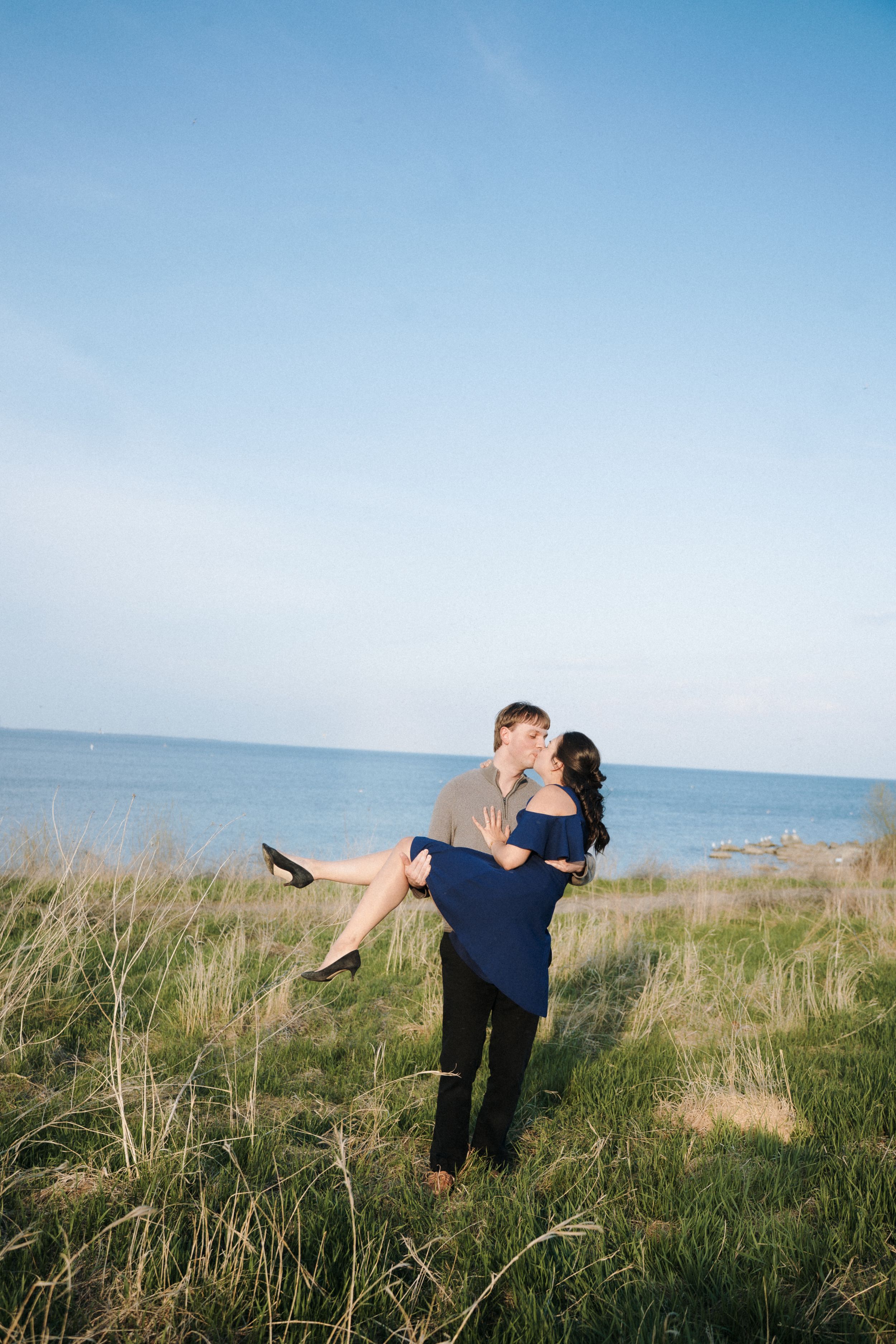 engagement session at Colonel Samuel Smith Park Toronto