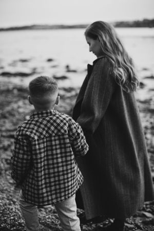 Honest, heartfelt moment between mother and son captured naturally