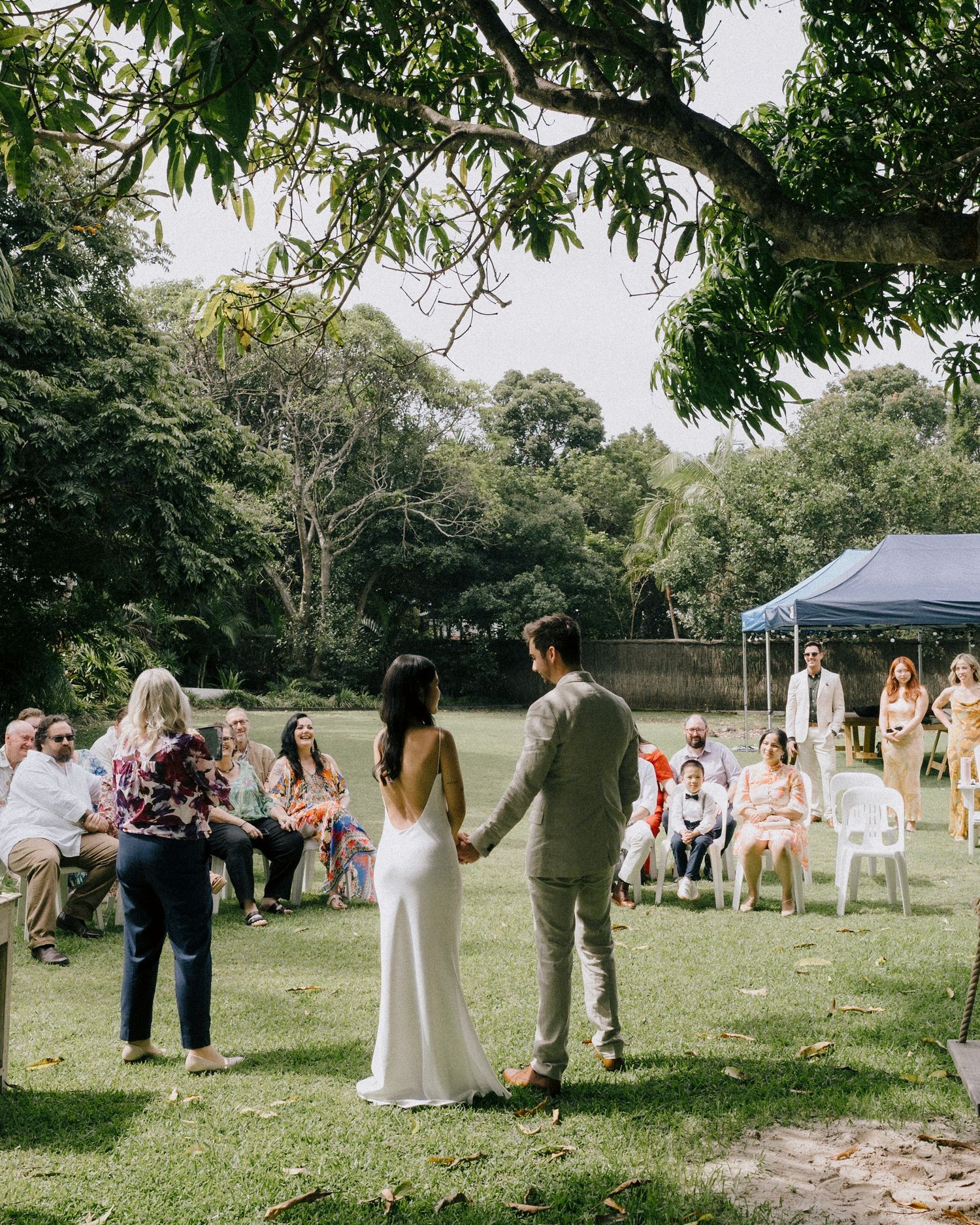 Beautiful elopement at Broken Head, NSW, and vibrant reception in Brisbane, captured by an Australia photographer.”