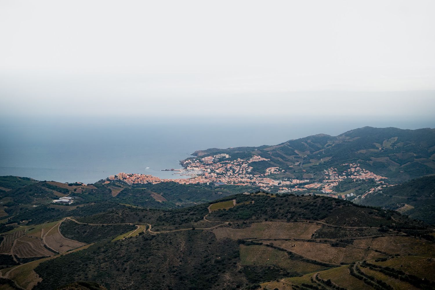banyuls depuis la tour de la madeloc