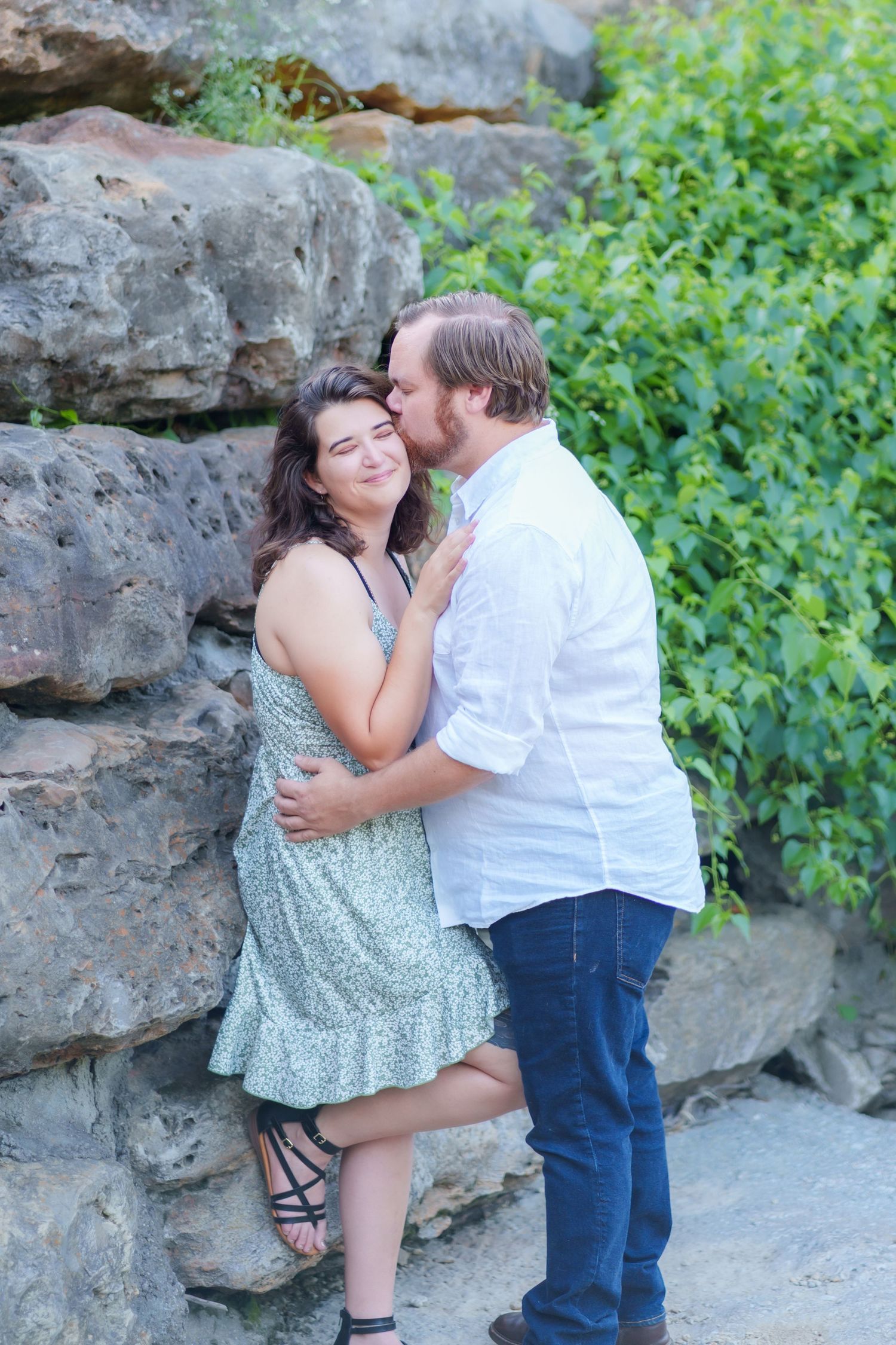 engagement session couple wedding photography Airfield Falls Trailhead & Conservation Park Fort Worth, Texas Dallas photographer couple pose