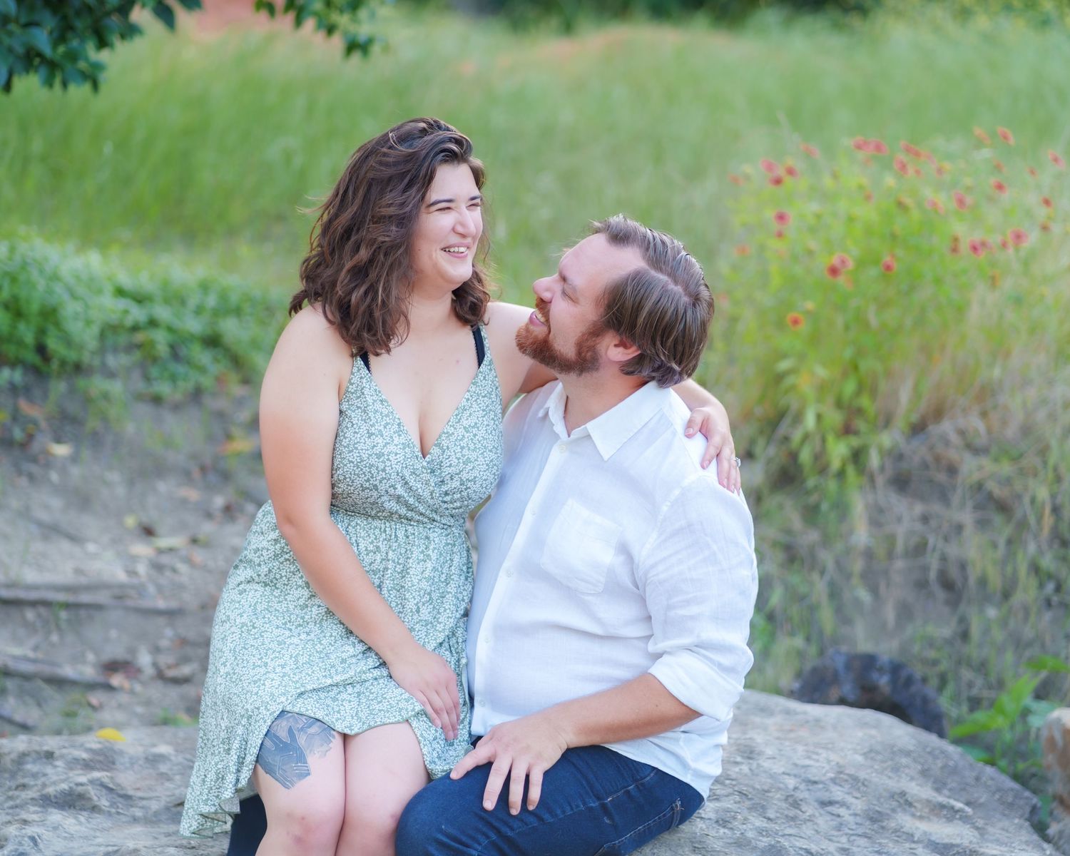 engagement session couple wedding photography Airfield Falls Trailhead & Conservation Park Fort Worth, Texas Dallas photographer couple pose
