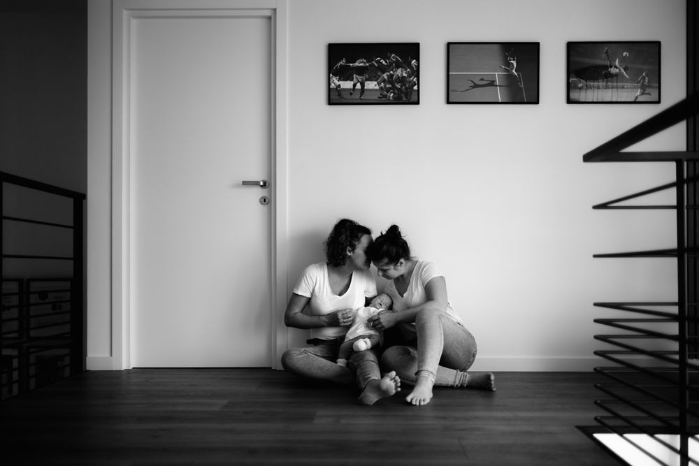 Séance photo nouveau-né lifestyle en Bretagne