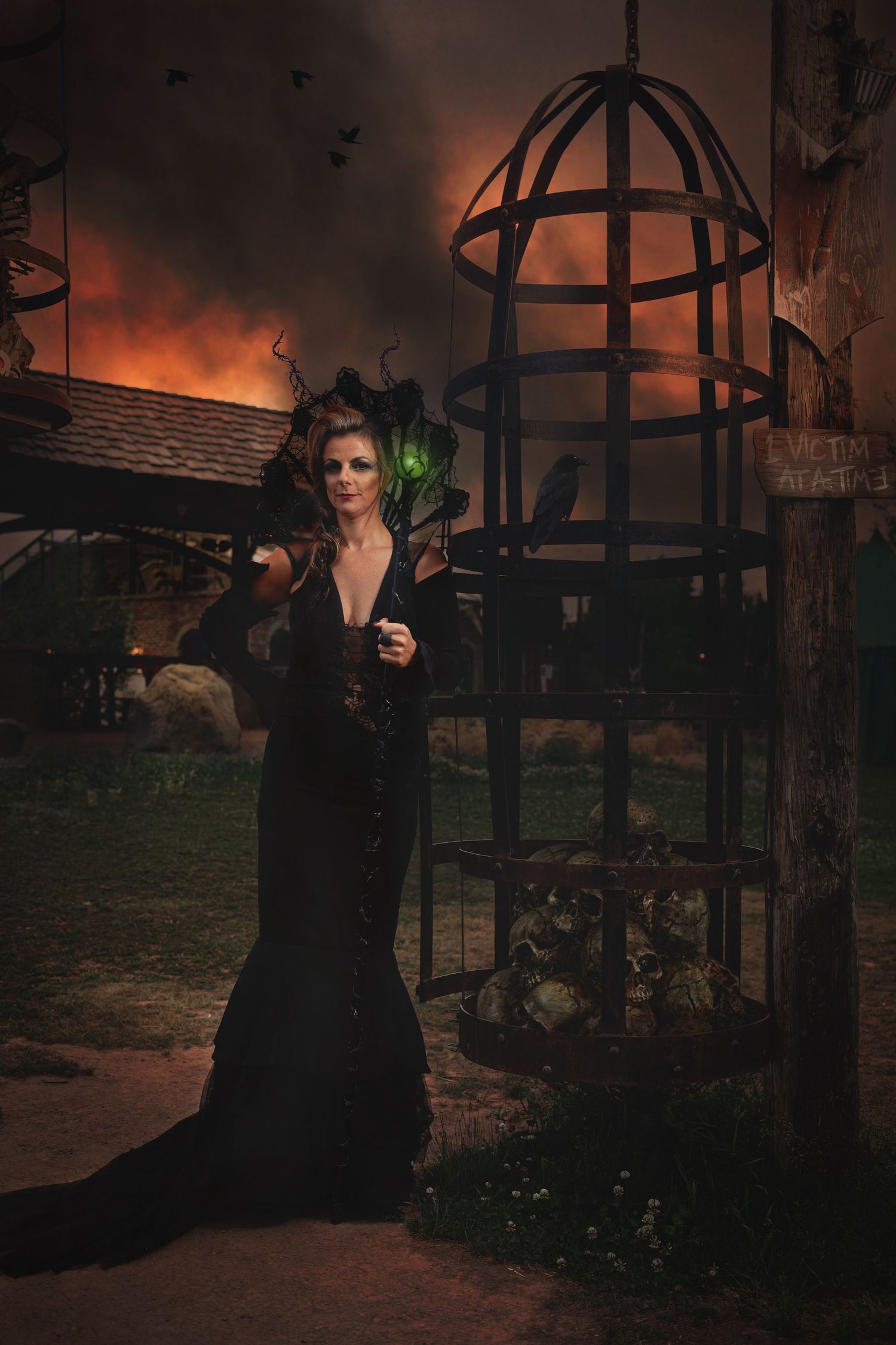 Evermore Park Pleasant Grove Utah fairytale villain photoshoot maleficent