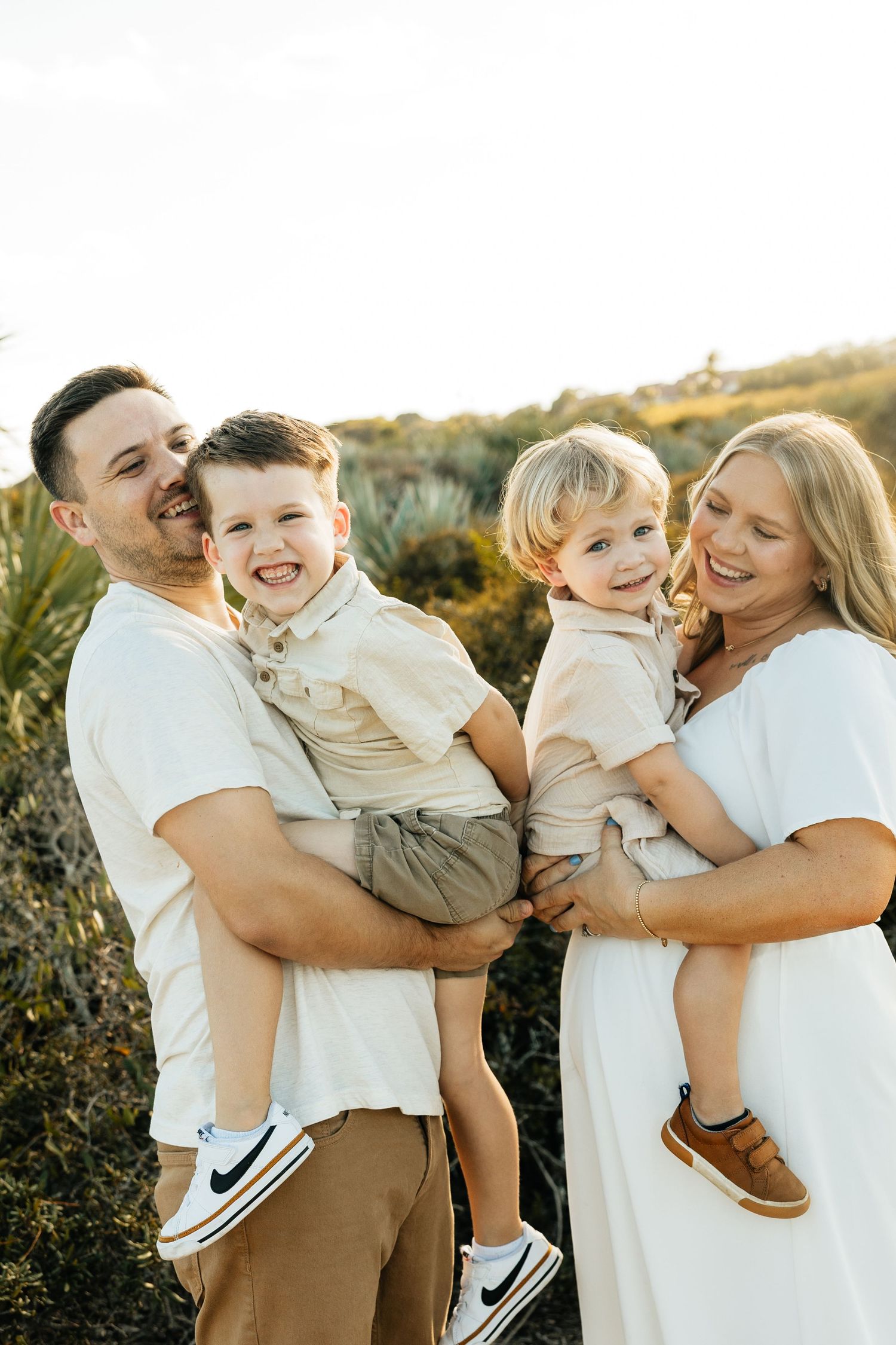 Playful Jacksonville Beach family photos. Jacksonville Family Photographer, Jacksonville Family Photo Session - Lindsay McDow Photography