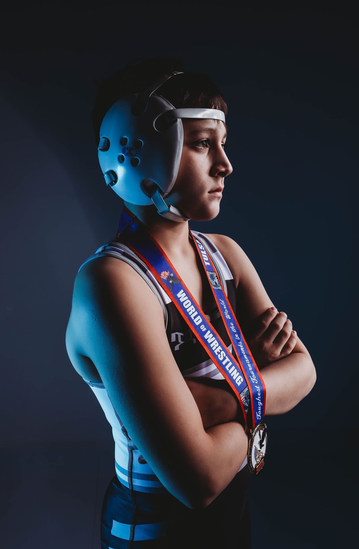 wrestling, dramatic sports portraits