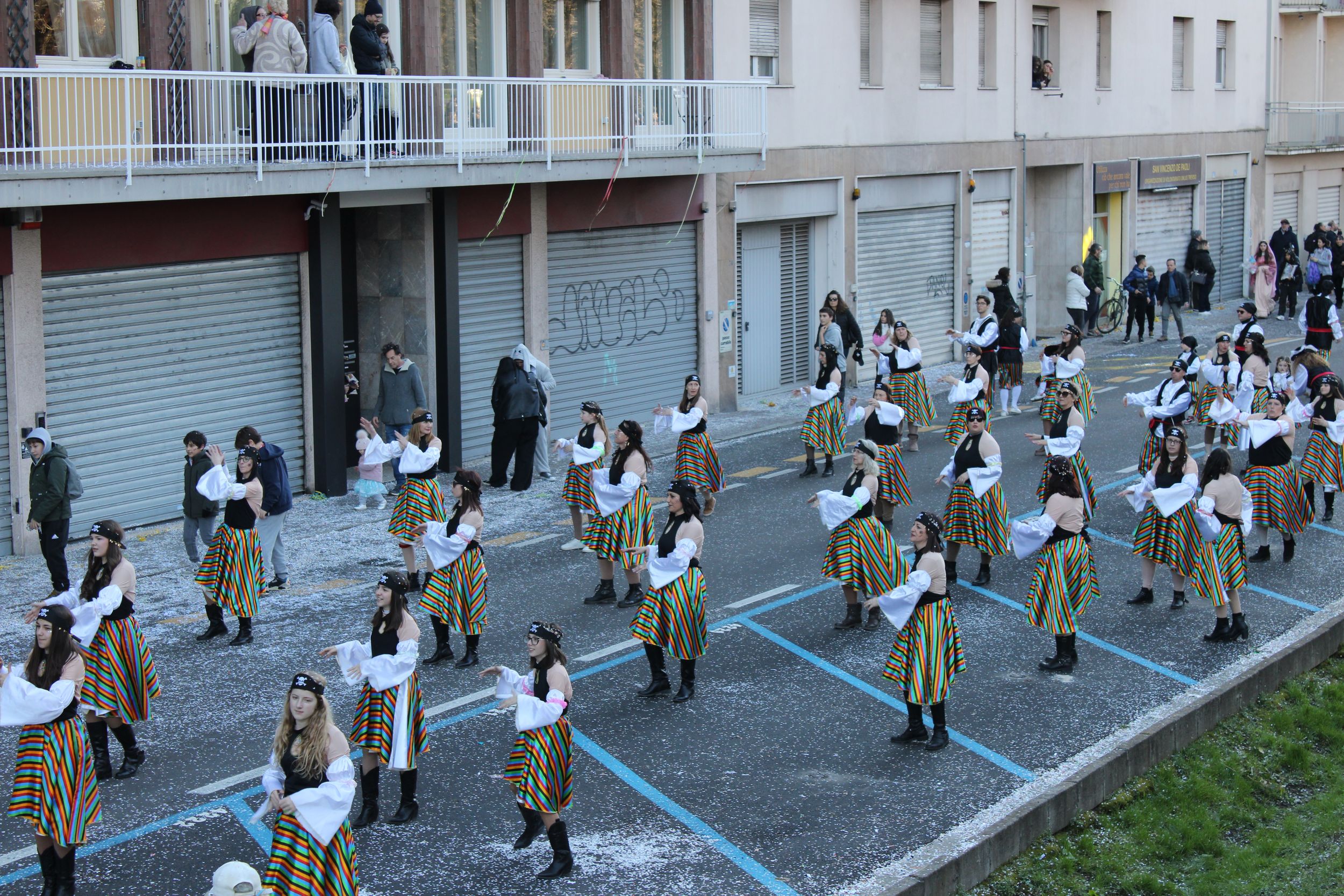 Treviso Carnival Parade 2026. The Allegria Group from Maserada with the show “A sea of ideas”.