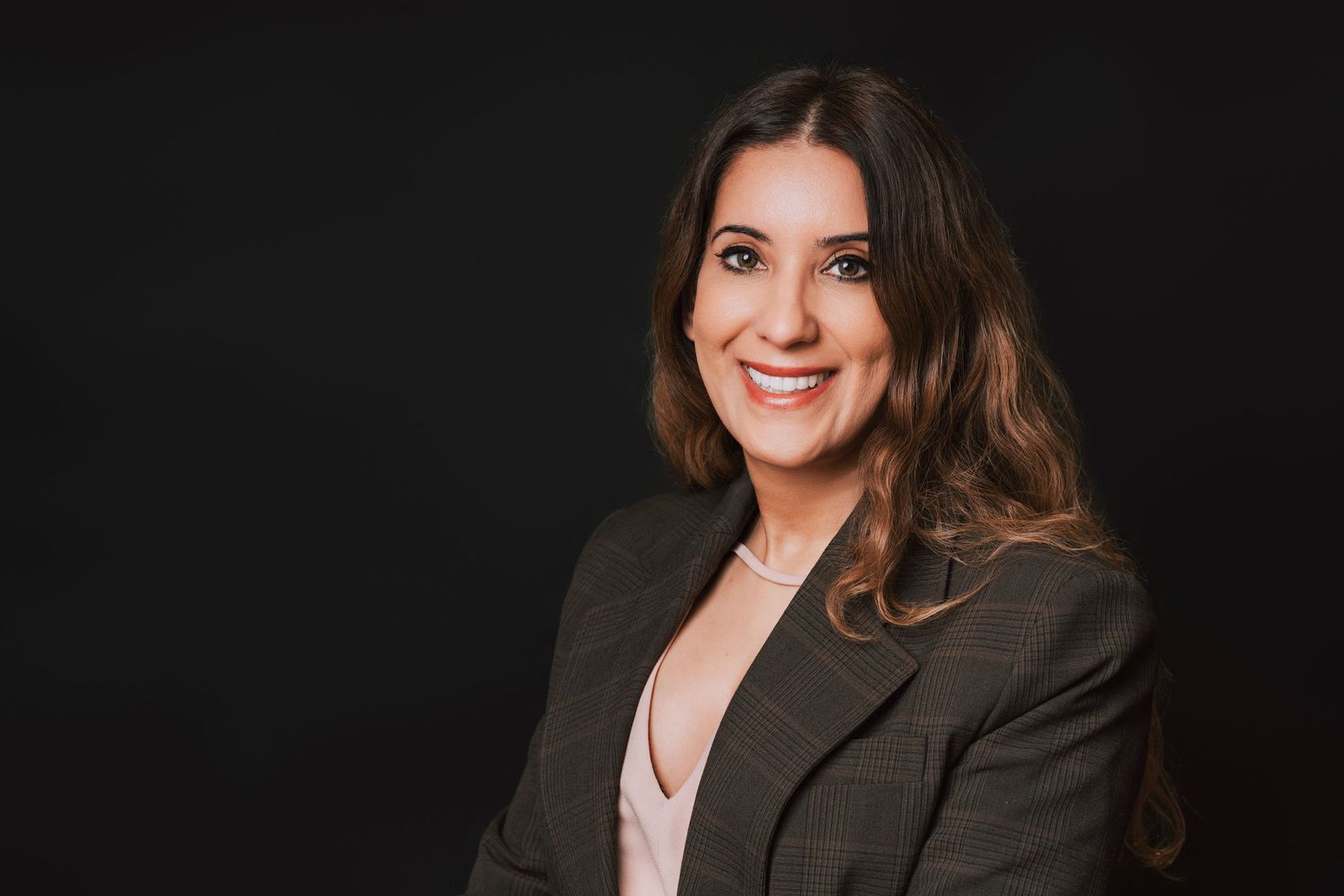 Professional corporate headshot for Essex business owners - Fatima Photography.