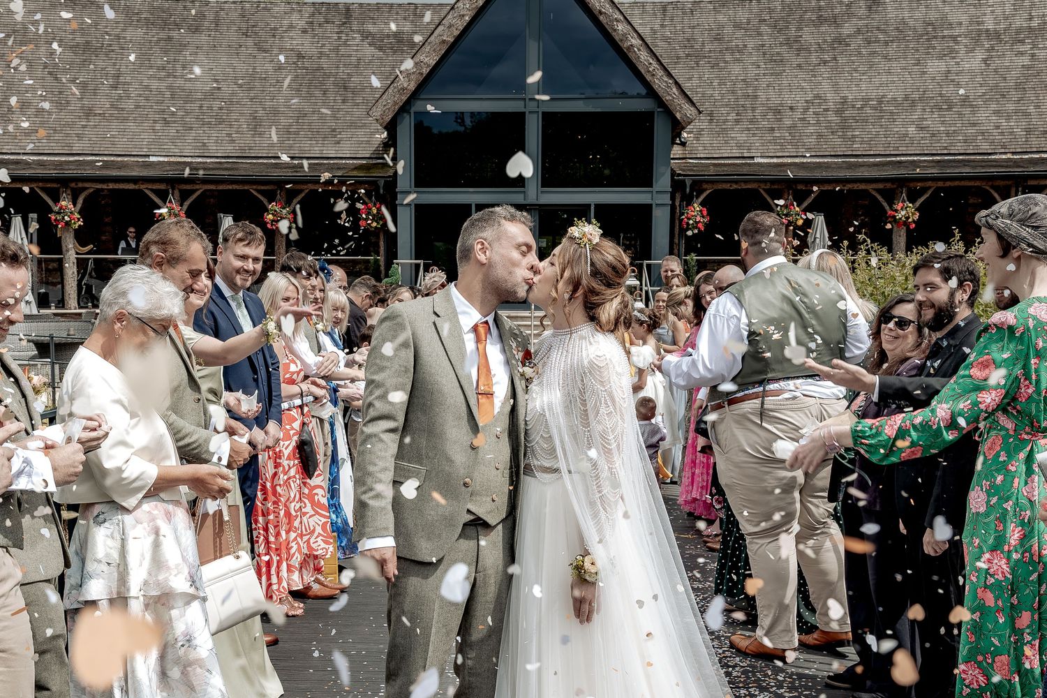 Documentary wedding moments at Oaklands wedding venue.