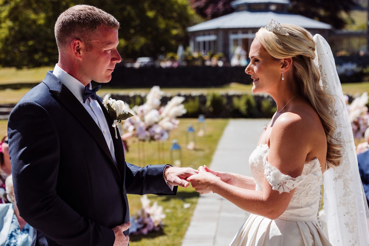 Emotional Lake District wedding ceremony moment