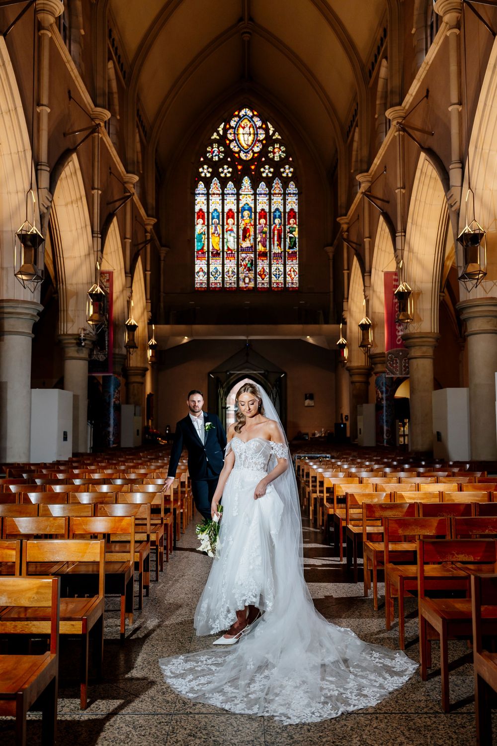 queensland wedding photographer gothic church wedding