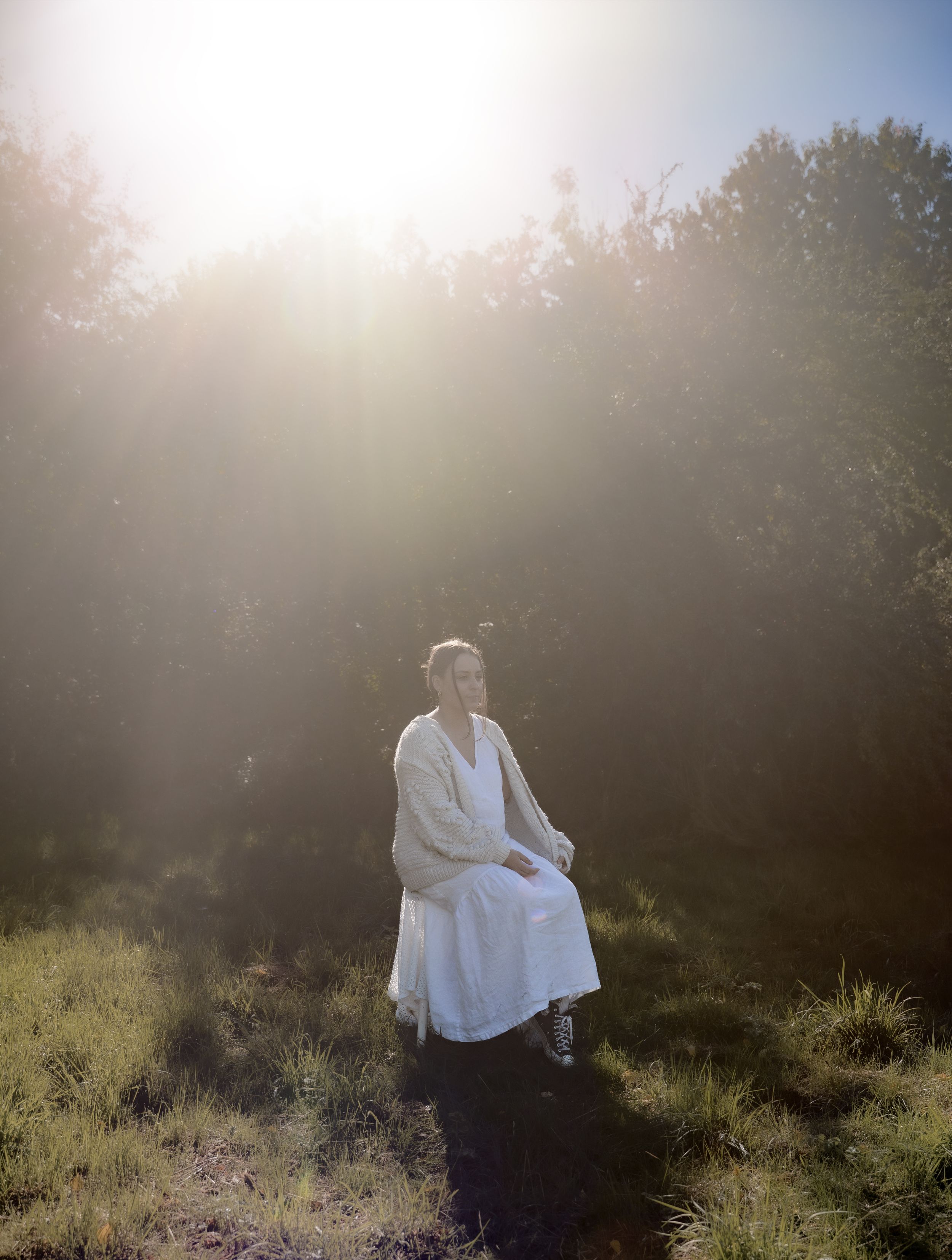 Personal brand photography showing a creative entrepreneur naturally