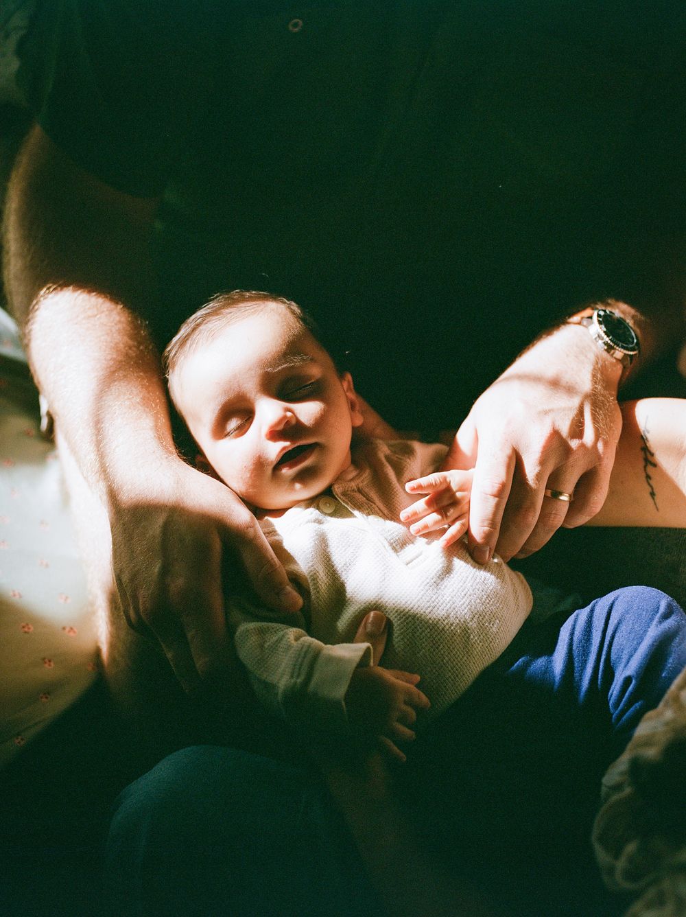 Intimate couple sharing tender moments together in a series of romantic close-up shots.