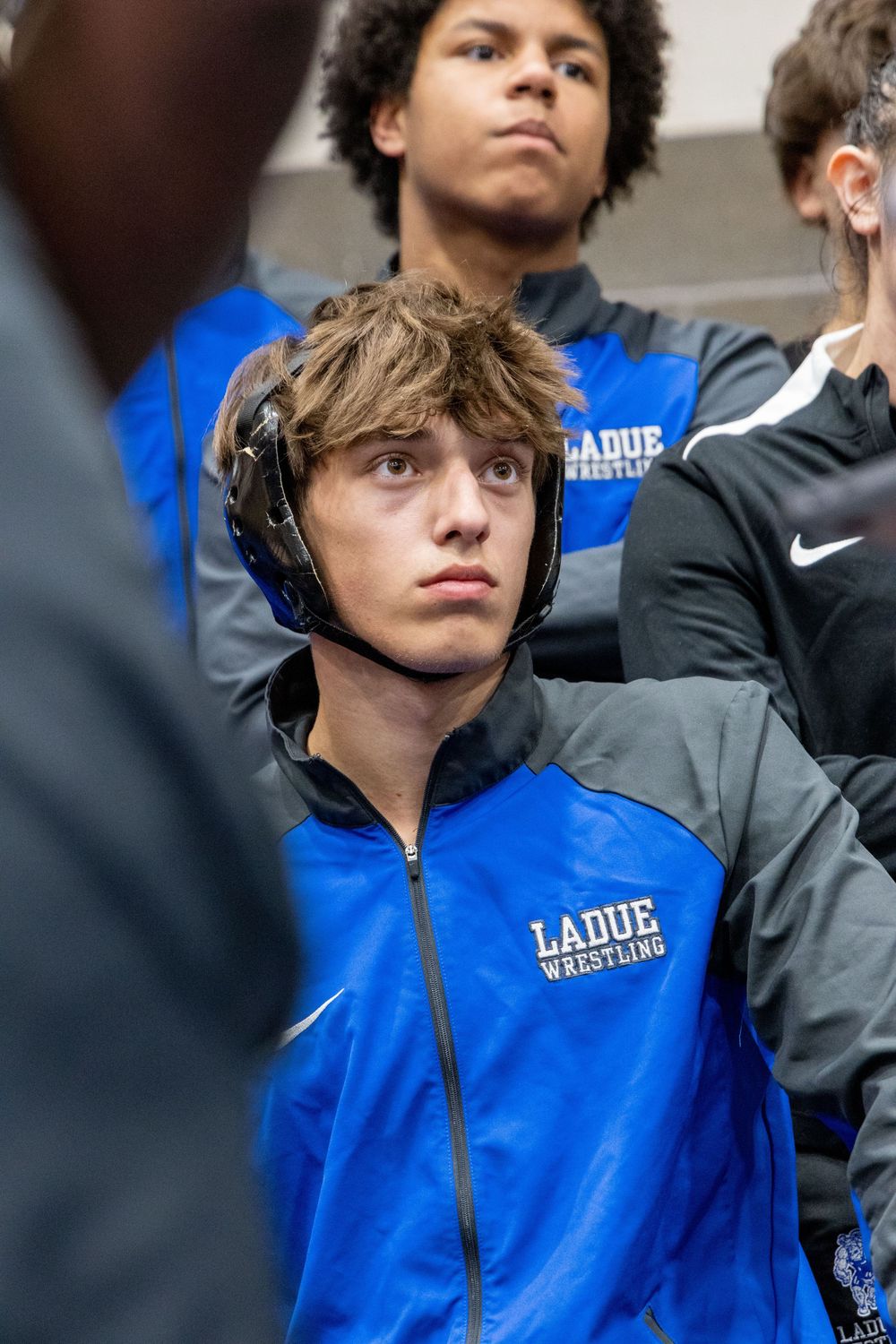 John Caito prepares for his wrestling match. Luke Ye photography, Luke Ye,