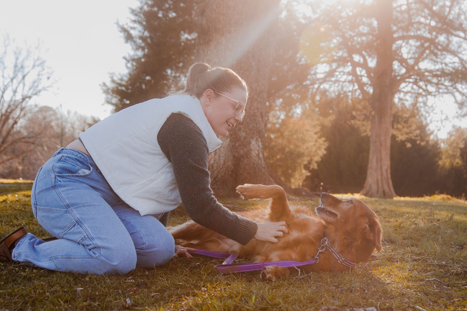 family and dog photo