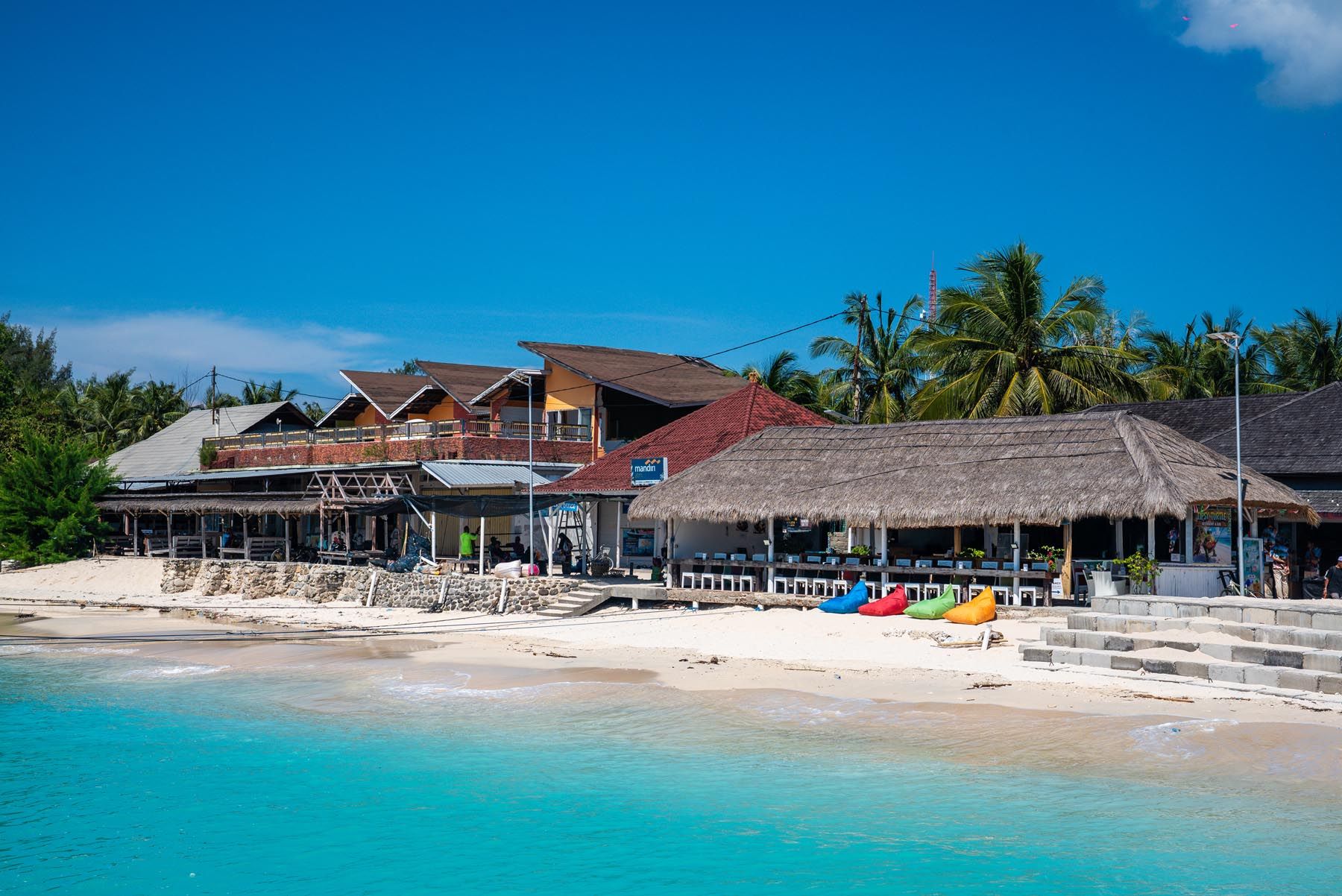 Punto di arrivo a Gili Meno dopo il traghetto da Bali