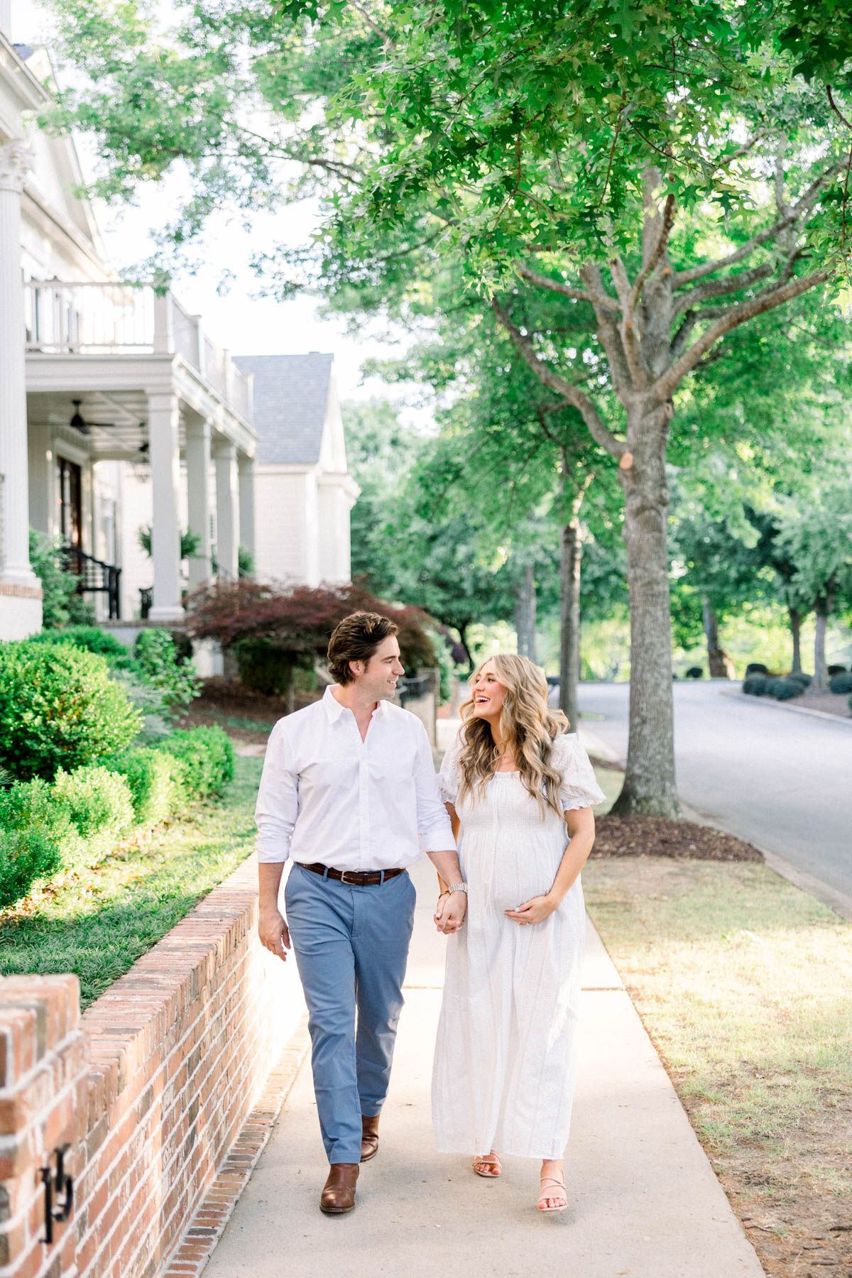 Outdoor maternity session with expecting parents in North Augusta SC