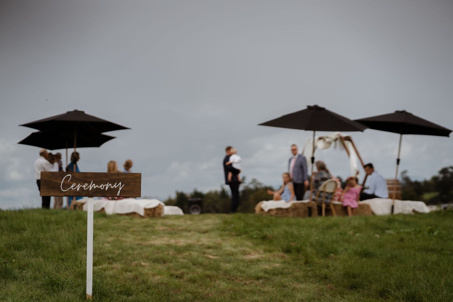 Wedding Isle on the farm