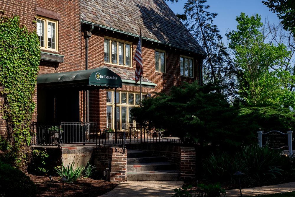 The English Inn front face of building, Eaton Rapids, Michigan.