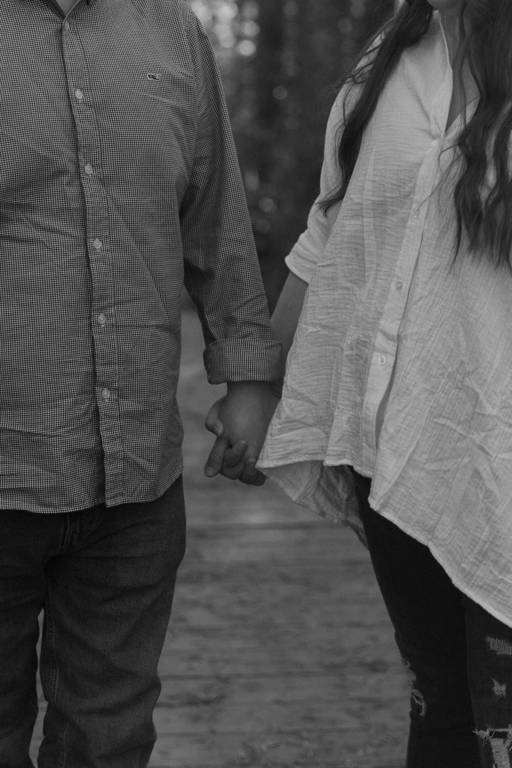 Golden hour engagement photos at Green Meadows Preserve