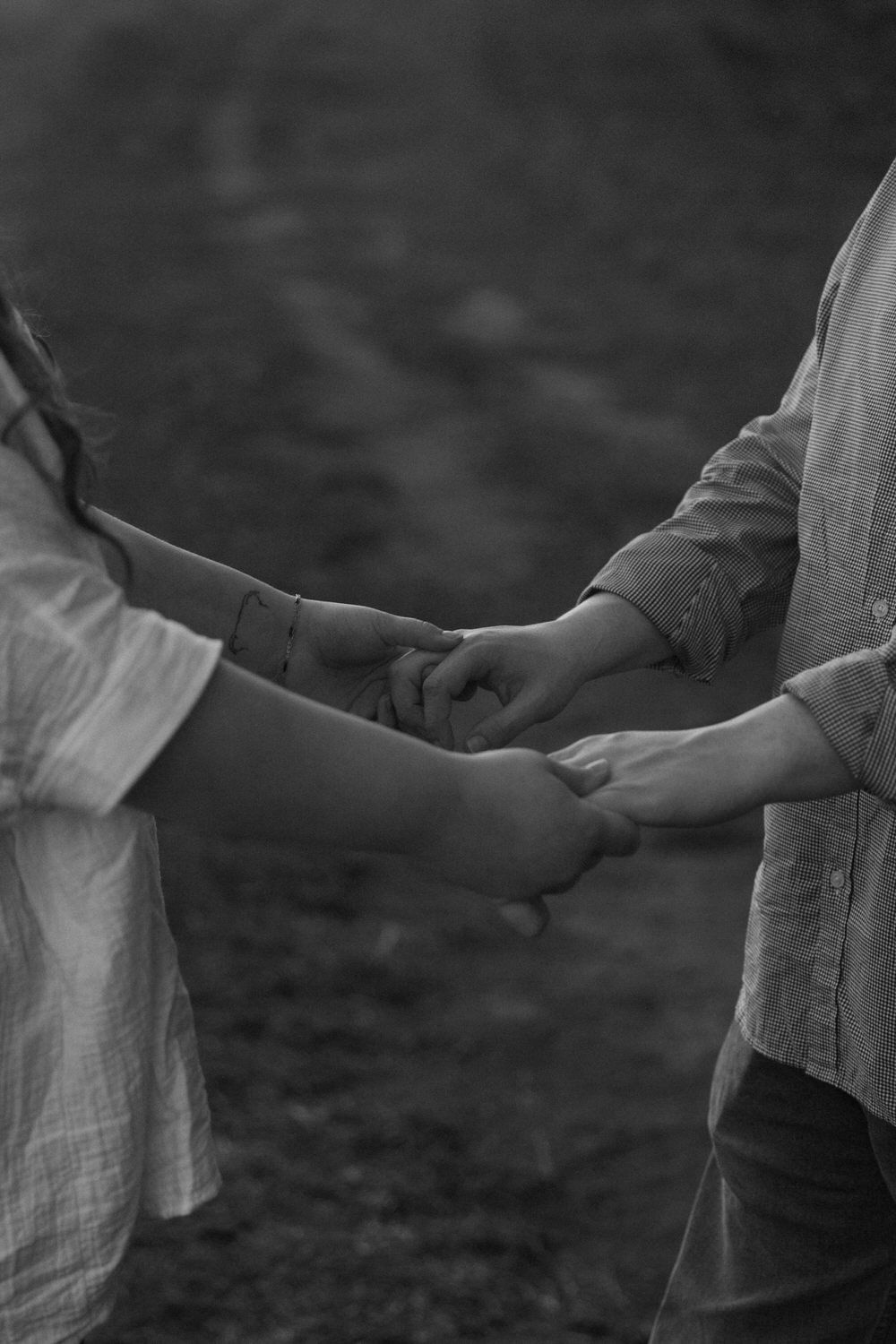 Black and white timeless engagement photography Georgia