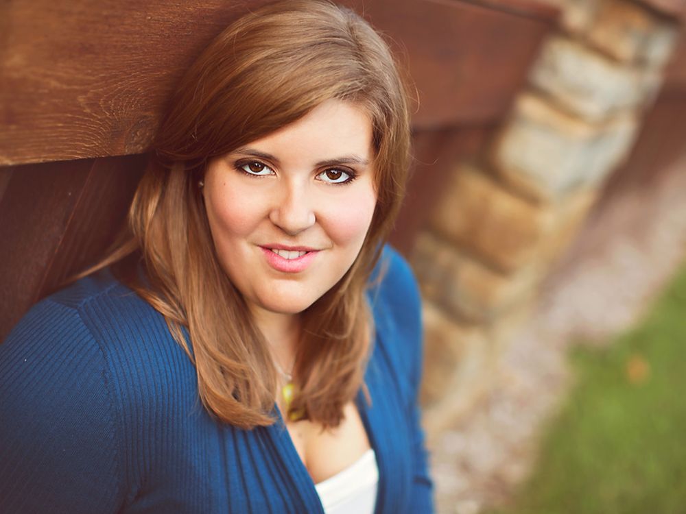 High school senior photo of girl; portrait session in South Lyon, Michigan by Brighton, MI photographer
