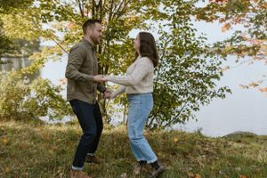 Dartmouth Ferry, Sunrise Engagement Session, Halifax Photographer, Elopement Photographer, Nova Scotia, Shubie Park, Fall Engagement