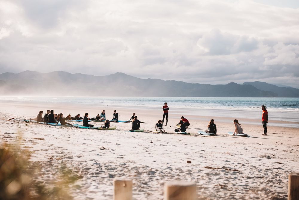 Surf Coromandel - learn to surf lessons by Jenna James Photographer