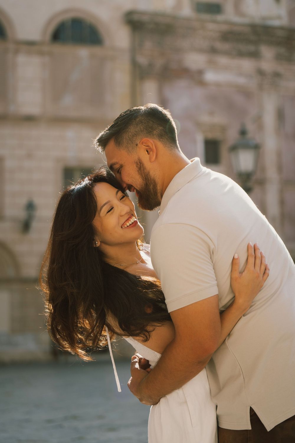 Lovely couple having an engagement shoot in Palermo