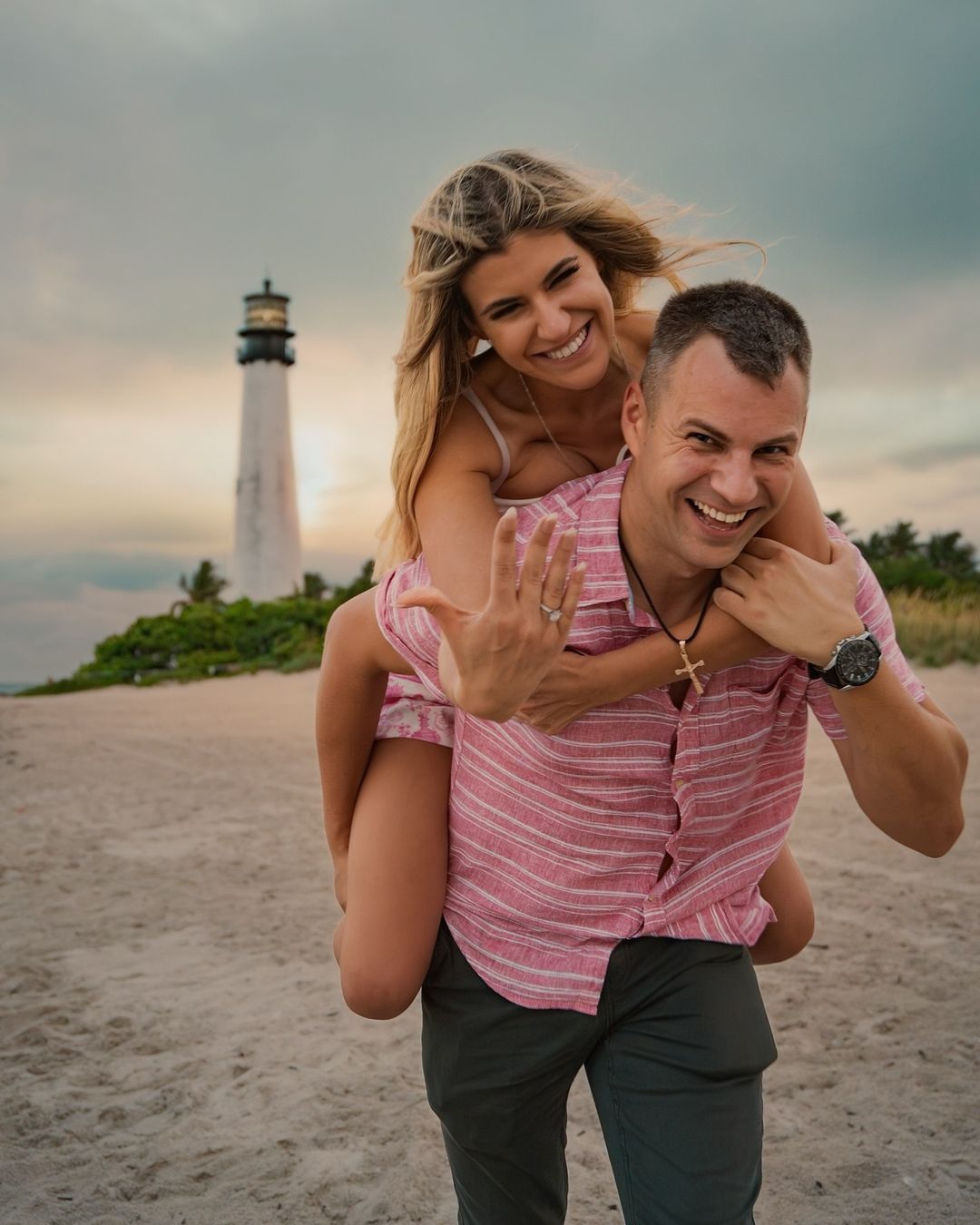 A beautiful family wedding real estate portrait photoshoot on Miami Beach