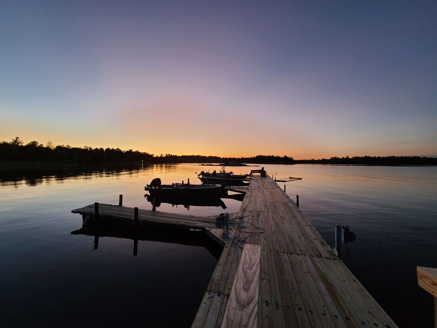 Northern Lake Sunset Shot