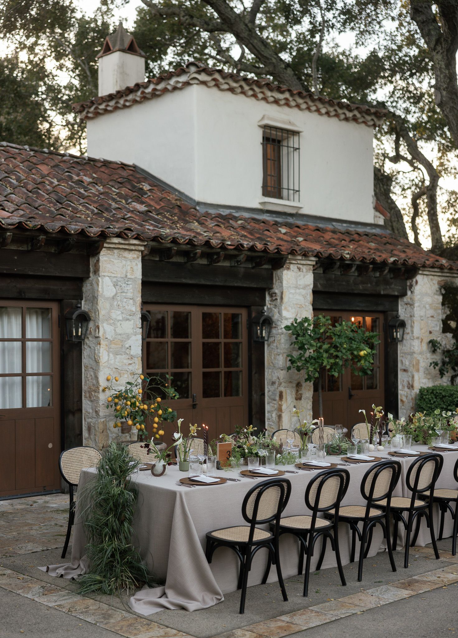Holman Ranch welcome party reception tablescape. Featuring western theme.