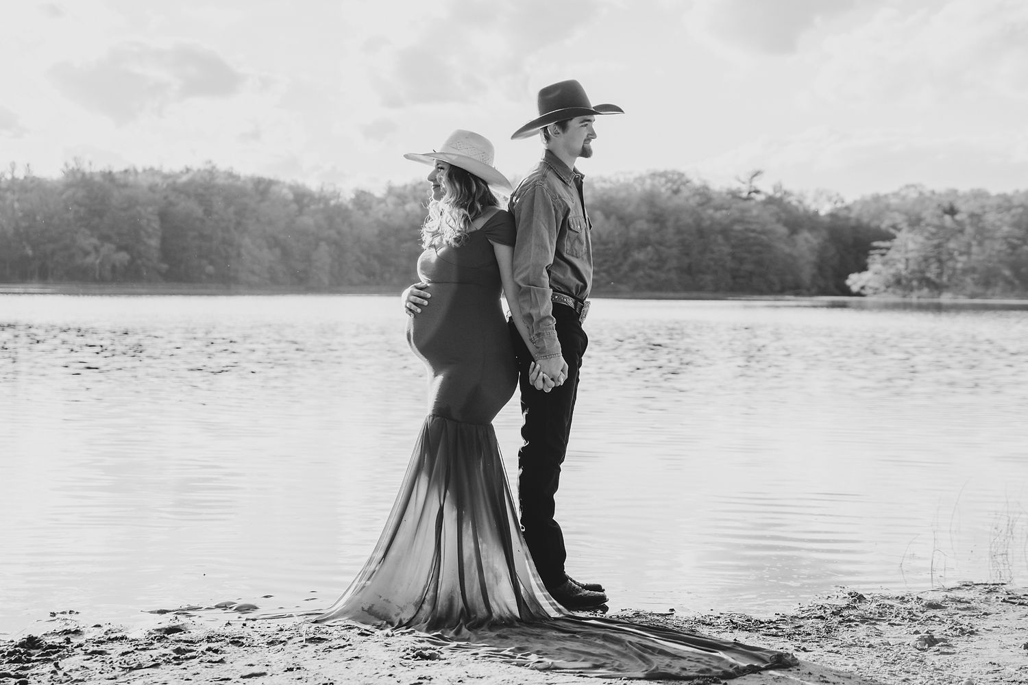 maternity, cowboy, lake, documentary, West Michigan